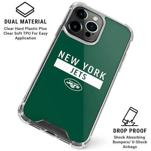 NFL New York Jets Green Performance Series iPhone 16 Pro Clear Case