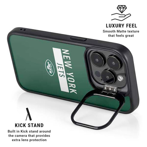 NFL New York Jets Green Performance Series iPhone 16 Pro Max Kickstand Case
