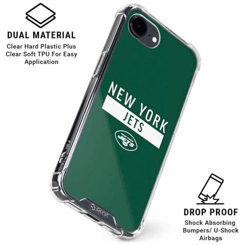 NFL New York Jets Green Performance Series iPhone 16e Clear Case