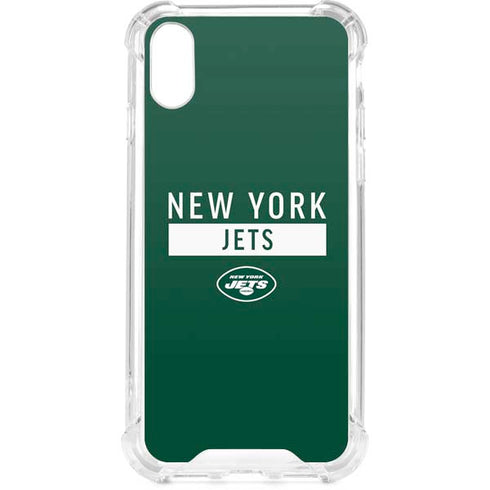 NFL New York Jets Green Performance Series iPhone XS Clear Case