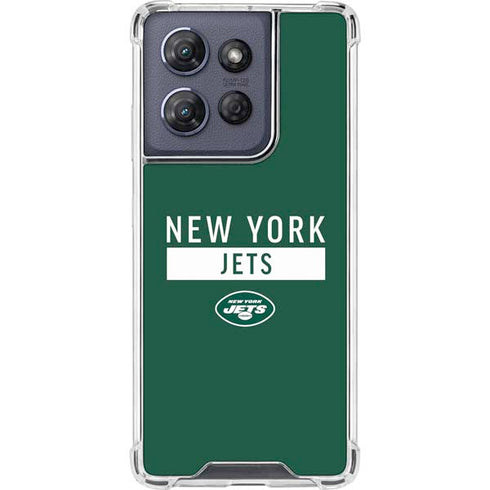 NFL New York Jets Green Performance Series Moto G 5G (2025) Clear Case