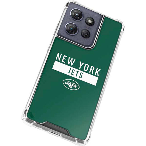 NFL New York Jets Green Performance Series Moto G 5G (2025) Clear Case