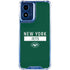 NFL New York Jets Green Performance Series Moto G 5G (2024) Clear Case
