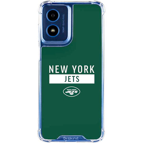 NFL New York Jets Green Performance Series Moto G Play 4G (2024) Clear Case