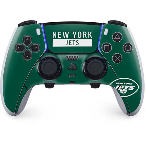 NFL New York Jets Green Performance Series PS5 DualSense Edge Pro Controller Skin