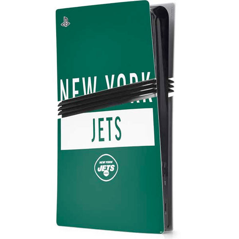 NFL New York Jets Green Performance Series PS5 Pro Console Skin