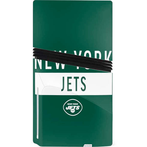 NFL New York Jets Green Performance Series PS5 Pro Disk Console Skin
