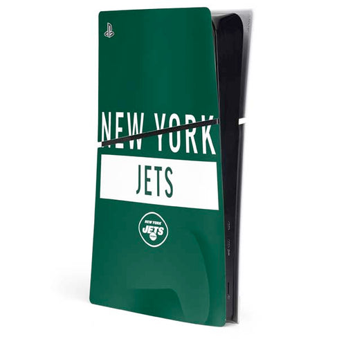 NFL New York Jets Green Performance Series PS5 Slim Digital Edition Console Skin