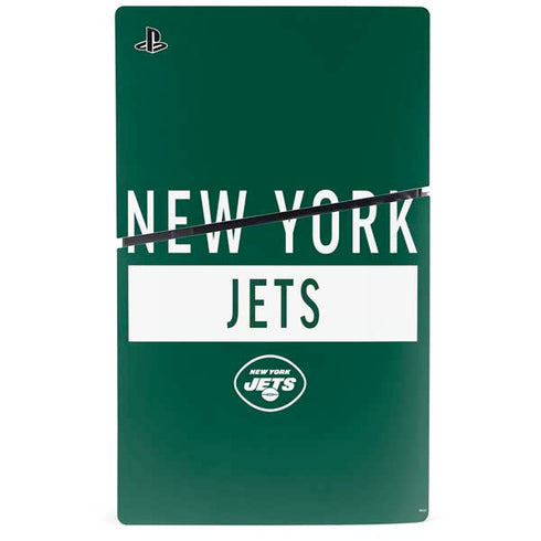 NFL New York Jets Green Performance Series PS5 Slim Digital Edition Console Skin
