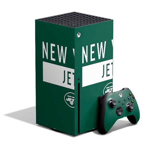 NFL New York Jets Green Performance Series Xbox Series X Bundle Skin