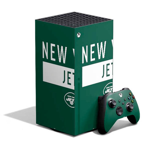 NFL New York Jets Green Performance Series XBox Series X Digital Edition Bundle Skin