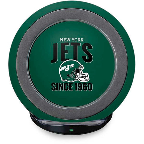 NFL New York Jets Helmet Fast Charge Wireless Charging Stand Skin