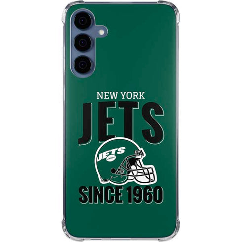 NFL New York Jets Helmet Galaxy A35 5G Clear Case