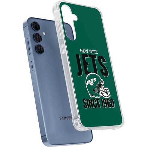 NFL New York Jets Helmet Galaxy A35 5G Clear Case