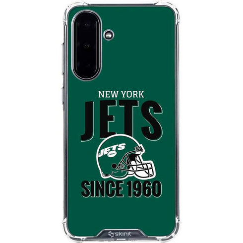 NFL New York Jets Helmet Galaxy A36 5G Clear Case