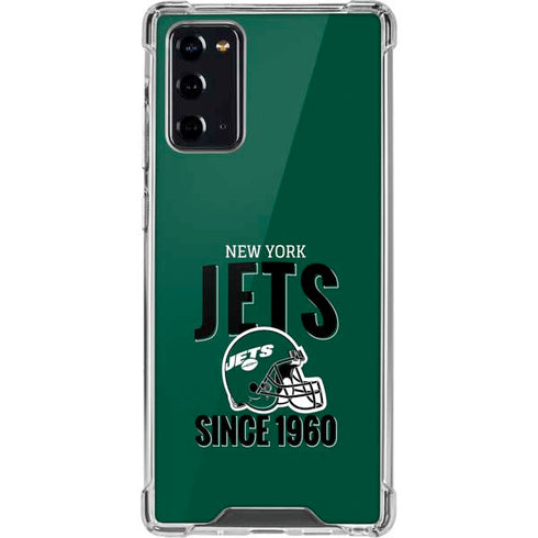 NFL New York Jets Helmet Galaxy Note20 5G Clear Case