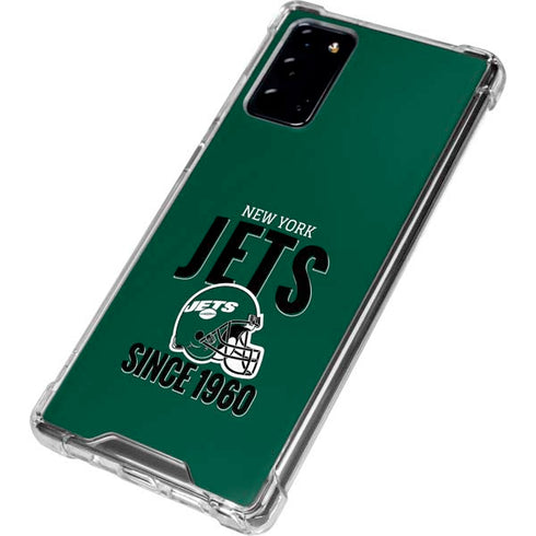 NFL New York Jets Helmet Galaxy Note20 5G Clear Case