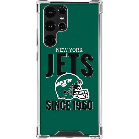 NFL New York Jets Helmet Galaxy S23 Ultra Clear Case