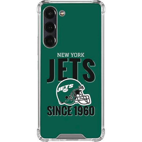 NFL New York Jets Helmet Galaxy S24 FE Clear Case