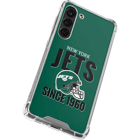 NFL New York Jets Helmet Galaxy S24 FE Clear Case