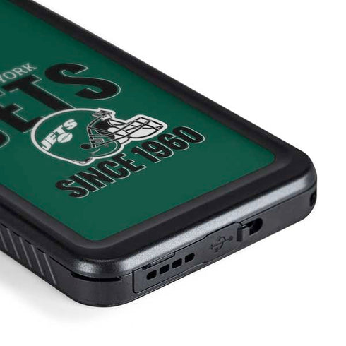 NFL New York Jets Helmet Galaxy S24 Plus Waterproof Case
