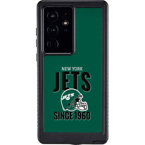 NFL New York Jets Helmet Galaxy S24 Ultra Waterproof Case