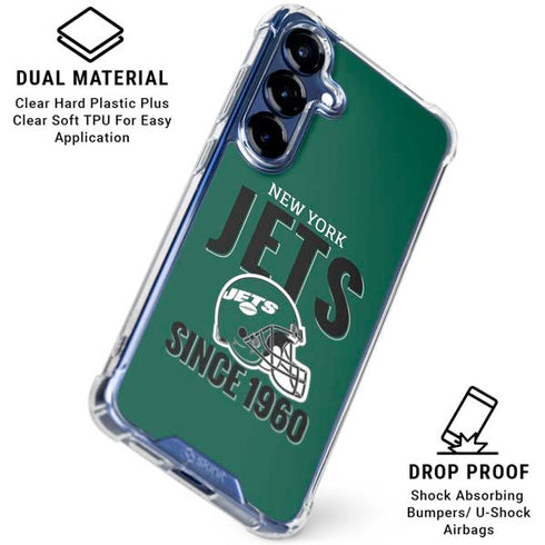 NFL New York Jets Helmet Galaxy S25 Clear Case