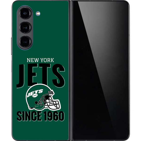 NFL New York Jets Helmet Galaxy Z Fold5 5G Skin
