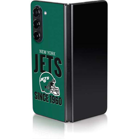 NFL New York Jets Helmet Galaxy Z Fold5 5G Skin