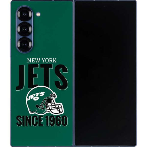 NFL New York Jets Helmet Galaxy Z Fold6 Skin