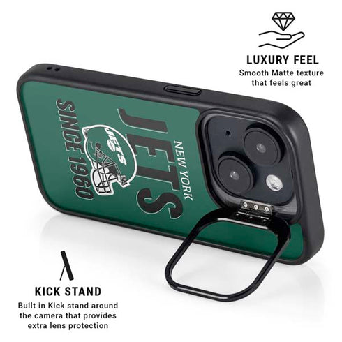 NFL New York Jets Helmet iPhone 14 Plus Kickstand Case