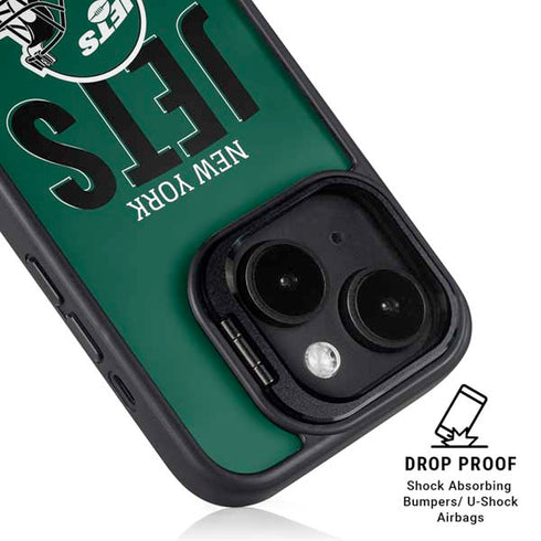 NFL New York Jets Helmet iPhone 14 Plus Kickstand Case