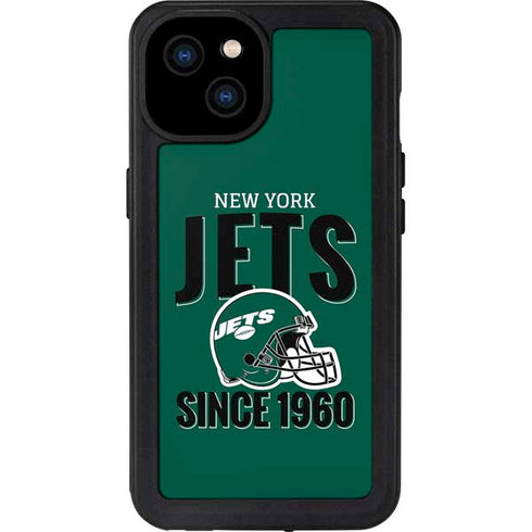 NFL New York Jets Helmet iPhone 15 Plus Waterproof Case