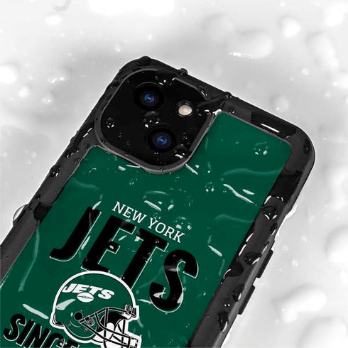 NFL New York Jets Helmet iPhone 15 Plus Waterproof Case