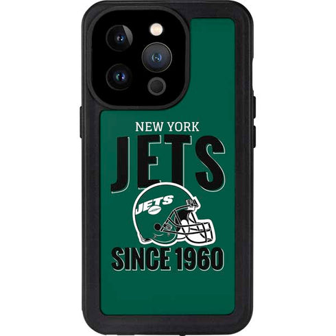 NFL New York Jets Helmet iPhone 15 Pro Waterproof Case
