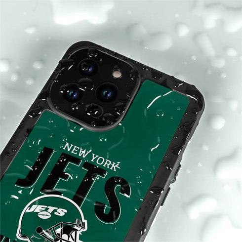 NFL New York Jets Helmet iPhone 15 Pro Waterproof Case
