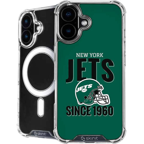 NFL New York Jets Helmet iPhone 16 MagSafe Case