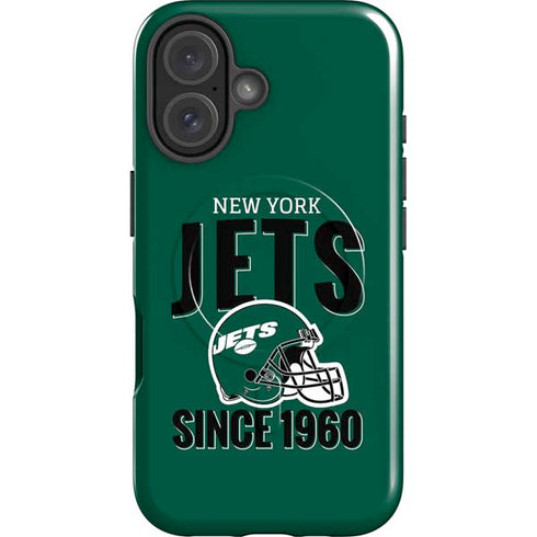 NFL New York Jets Helmet iPhone 16 Magsafe Impact Case