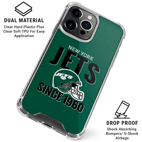 NFL New York Jets Helmet iPhone 16 Pro Clear Case