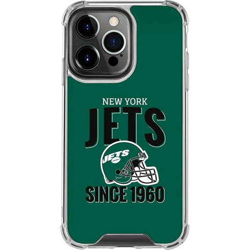 NFL New York Jets Helmet iPhone 16 Pro Max Clear Case
