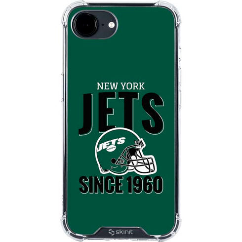 NFL New York Jets Helmet iPhone 16e Clear Case