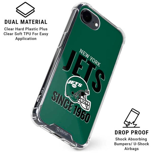 NFL New York Jets Helmet iPhone 16e Clear Case