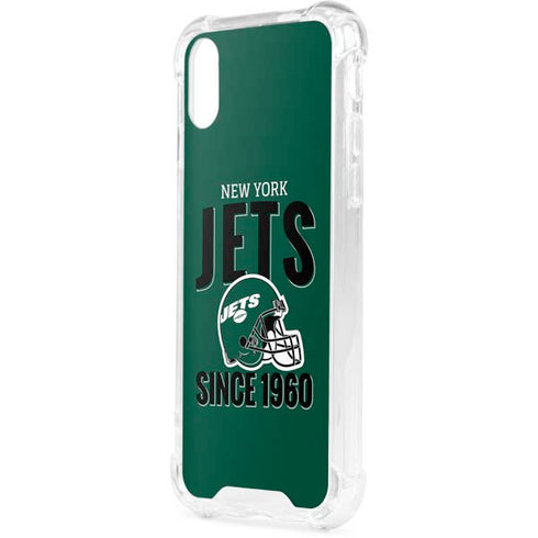 NFL New York Jets Helmet iPhone XS Clear Case