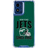 NFL New York Jets Helmet Moto G 5G (2024) Clear Case
