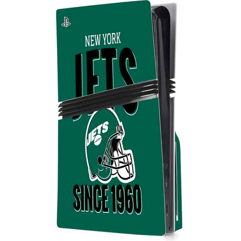 NFL New York Jets Helmet PS5 Pro Disk Console Skin