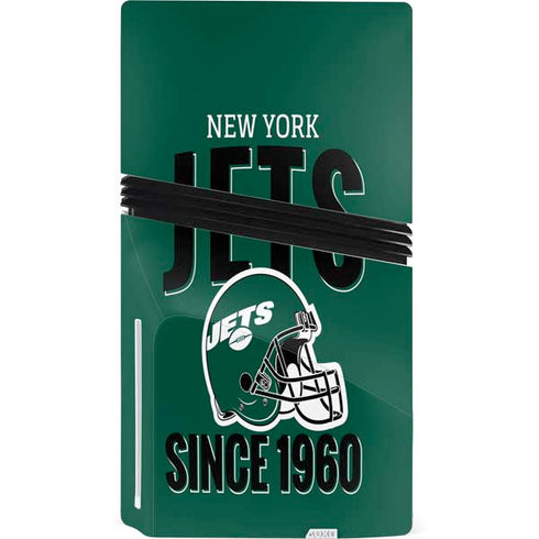 NFL New York Jets Helmet PS5 Pro Disk Console Skin