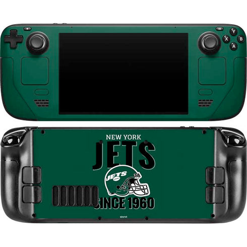 NFL New York Jets Helmet Steam Deck Handheld Gaming Computer OLED Skin