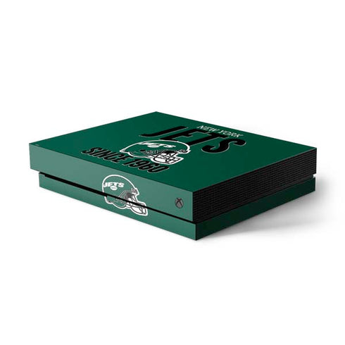 NFL New York Jets Helmet Xbox One X Console Skin