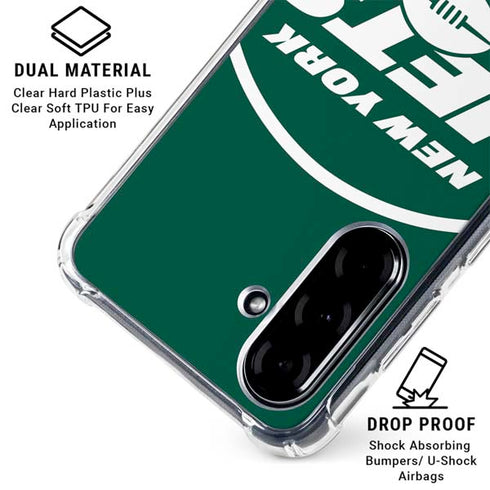 NFL New York Jets Large Logo Galaxy A36 5G Clear Case