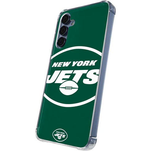 NFL New York Jets Large Logo Galaxy A55 5G Clear Case